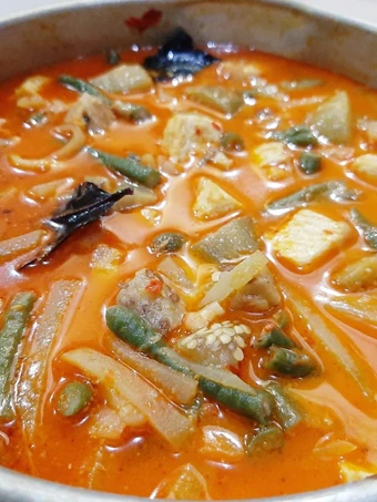 Easy Way Make Sayur Lodeh (Kacang Panjang, Terong, Labu Siam, dan Tahu) the Can Spoil the Tongue Delicious