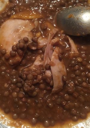 Une photo de Lentilles en sauce