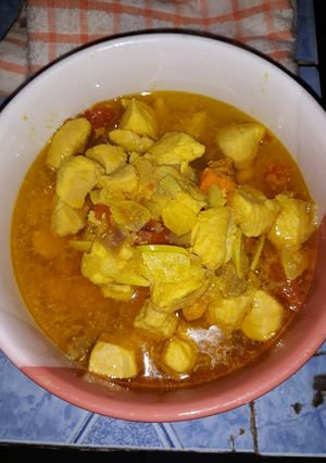 Foto resep Ayam fillet kuah kuning