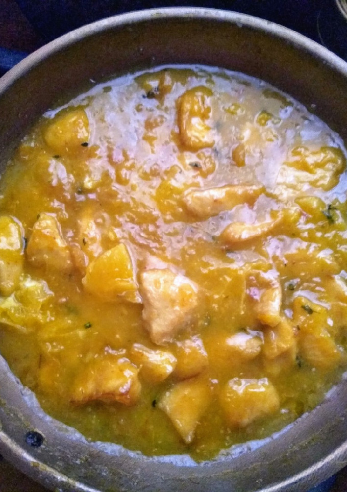 Una foto de Pollo a la naranja