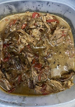 Una foto de ALMUERZO-CENA: Bondiola braseada agridulce