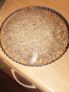 Una foto de Kuchen de nuez estilo Sur de Chile ❤️🤍💙