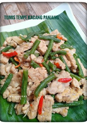 Foto resep Tumis Tempe Kacang Panjang