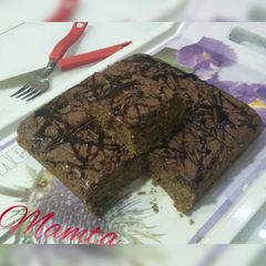 A picture of Sweet potato wheat flour chocolate brownie.