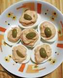 Huevos rellenos con paté "3 ingredientes"