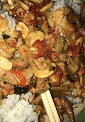 A picture of Crockpot Kung Pao Chicken.