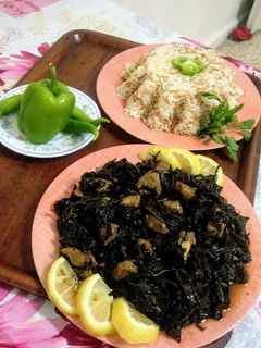 صورة لوصفة ملوخية ورز