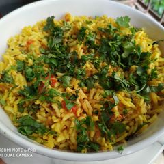 A picture of Puffed Rice Poha.