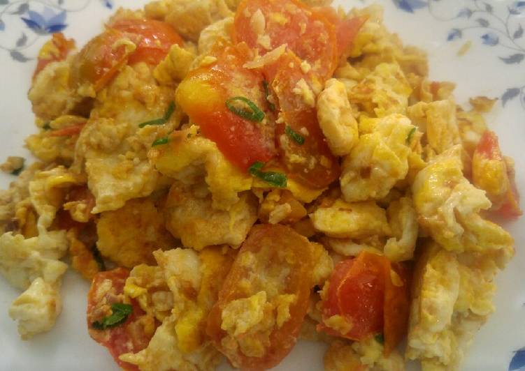 makanan Telur tumis tomat ala nenek Jadi, Lezat Sekali
