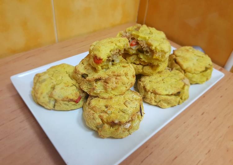 Tortitas de patata rellenas