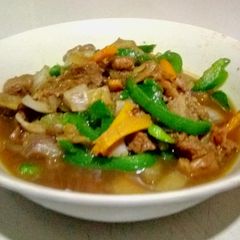 A picture of Three Strips Beef Sauce.