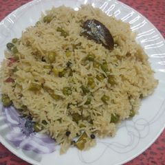 A picture of Matar pulao.