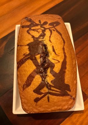 Una foto de Budín de Harina de Almendras Marmolado y sin Tacc