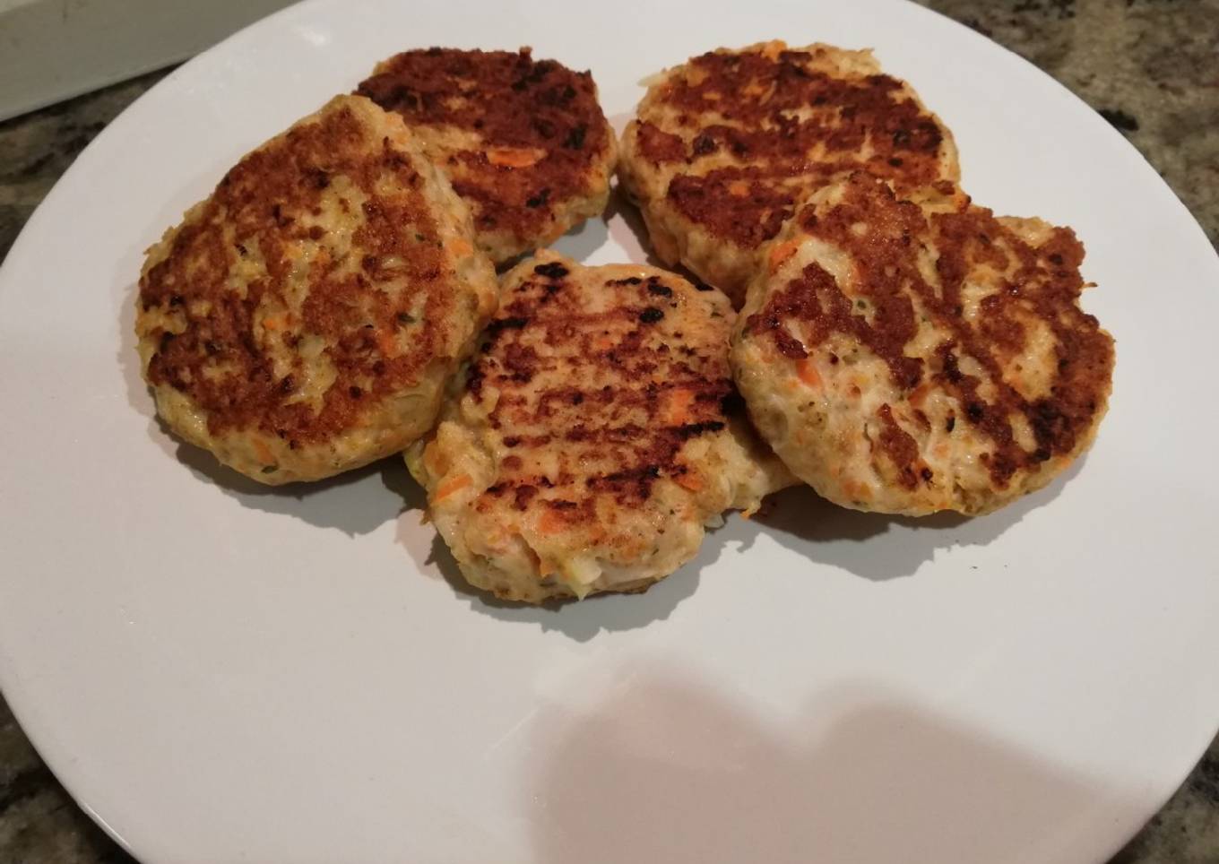 Hamburguesas de pollo caseras