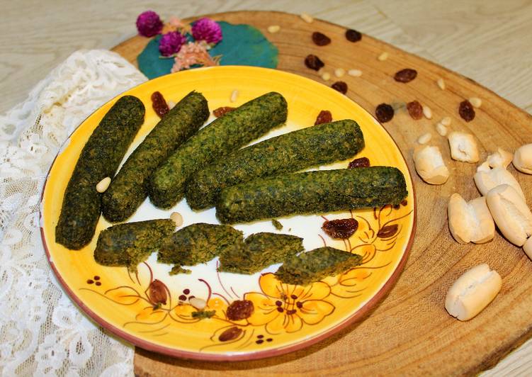 Salchichas de espinacas y soja texturizada en Mambo y microondas