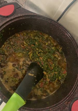 A picture of Vegetable soup.