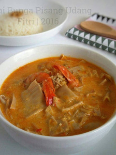 Foto resep Gulai Jantung Pisang Udang