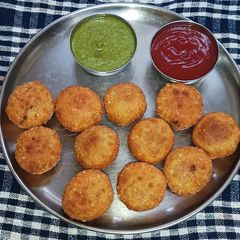 A picture of Matar Kachori (Green Peas Kachori).