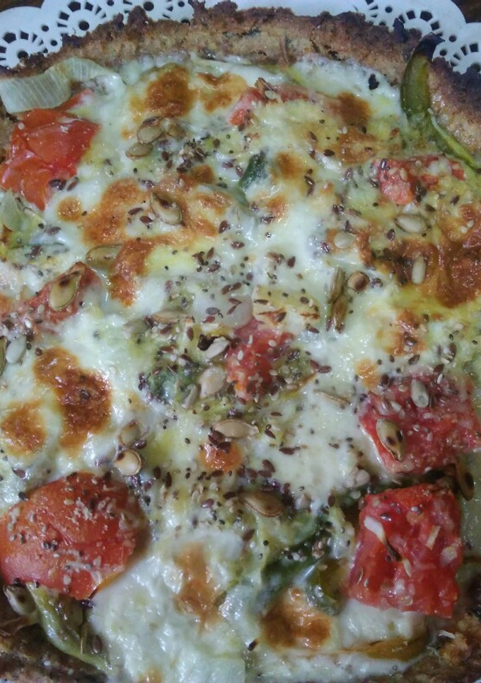 Una foto de Tarta de verduras con masa de arroz yamaní