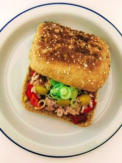 Una foto de Sándwich de escalivada