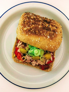 Una foto de Sándwich de escalivada