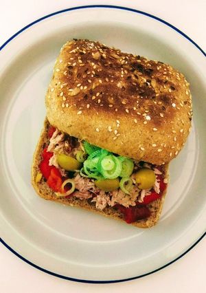 Una foto de Sándwich de escalivada