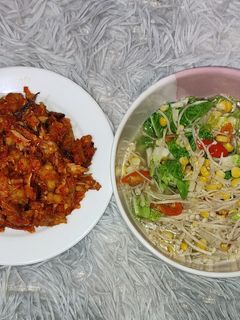 Foto resep Tumis Jamur Enoki & Sambal Cue Tempe