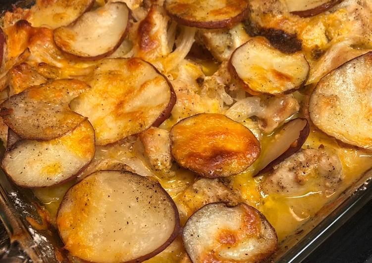 Step-by-Step Guide to Make Any-night-of-the-week Cheesy Chicken Potato Bake