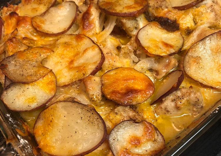 Recipe of Quick Cheesy Chicken Potato Bake