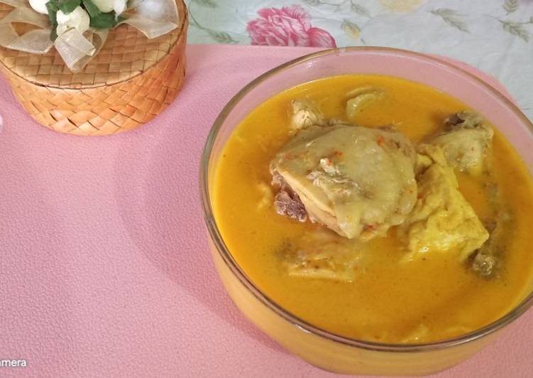 DICOBA@ Resep Opor Ayam Bumbu Kuning masakan sehari hari