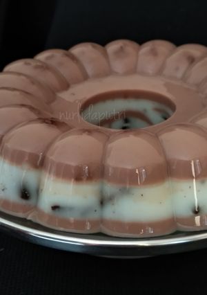 Foto resep Pudding Susu Milo Oreo