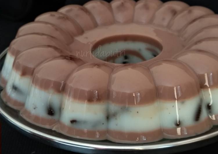Pudding Susu Milo Oreo