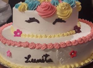 Una foto de Torta unicornio