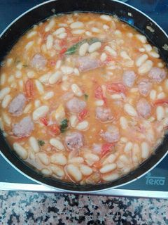 Una foto de Guiso de alubias con longaniza