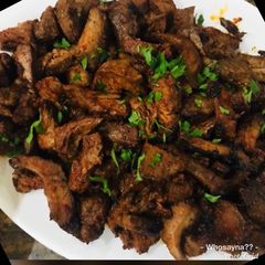 A picture of Whosayna’s Pilipili Steak Strips.