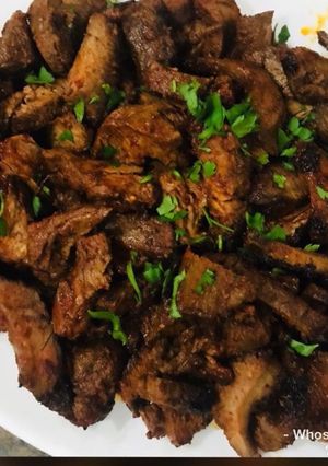A picture of Whosayna’s Pilipili Steak Strips.