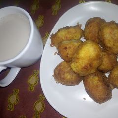 A picture of Yam balls.