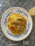 Macarronada com cebola (sem molho de tomate) #vegetariana