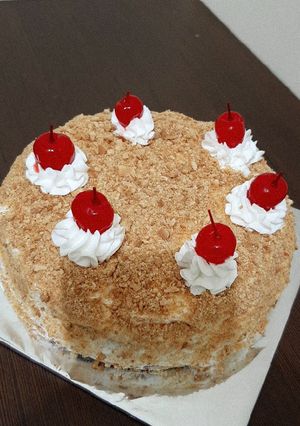Foto resep Red Velvet Marie Biscuit Cake