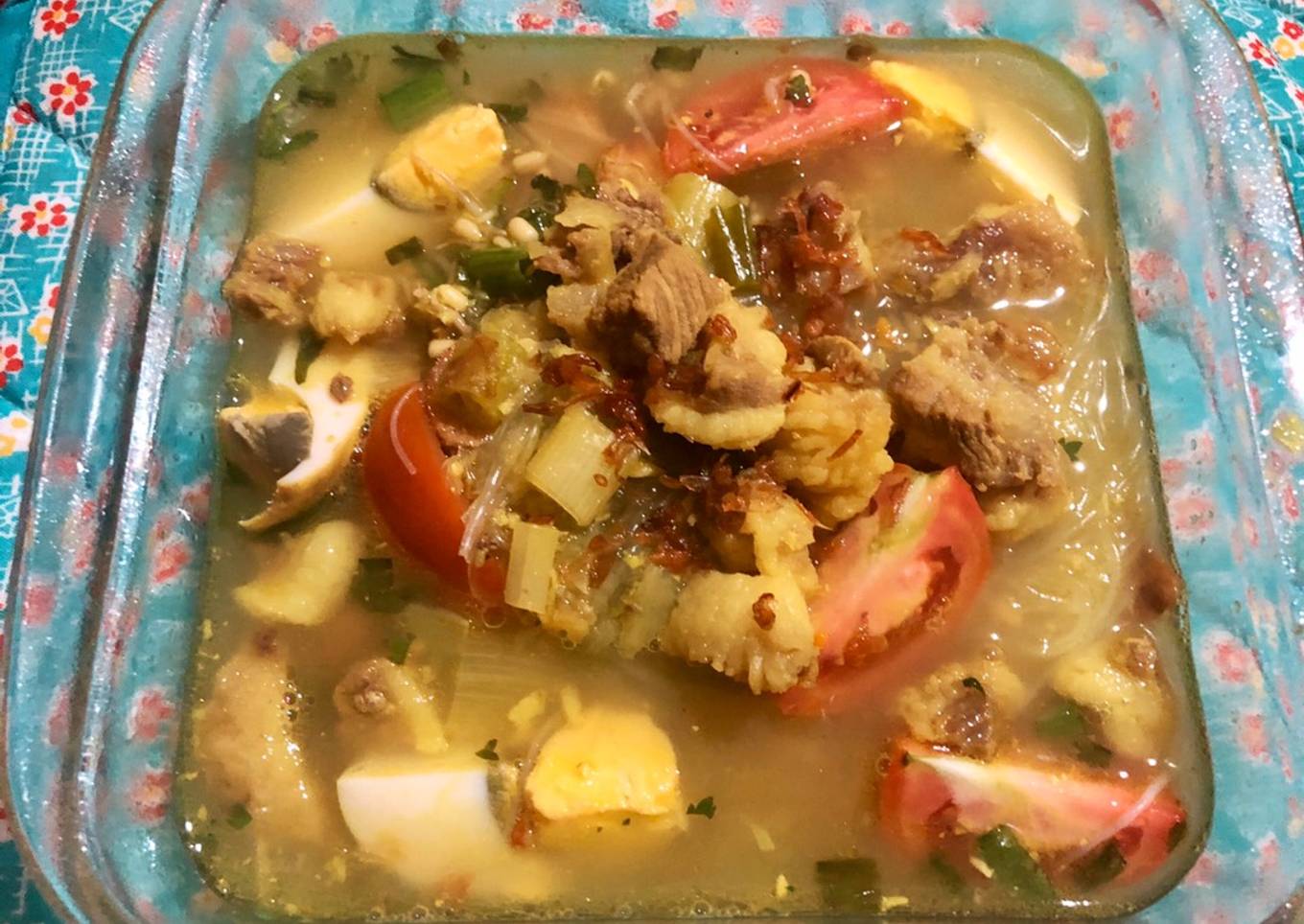 Soto Daging Sapi ala Moona Kitchen