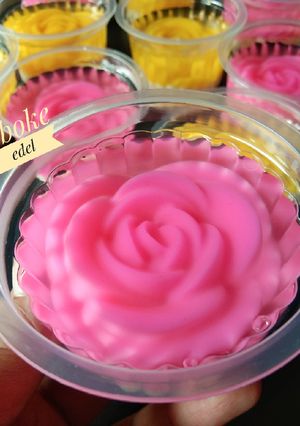 Foto resep Puding Mawar kaca