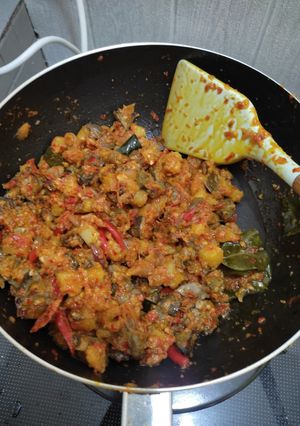Foto resep Sambal goreng kentang hati (pedas)
