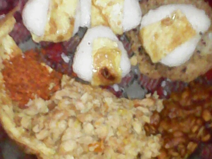 Cara Mudah Membuat Resep  Onigiri telur+cireng nasi+boncabe+orek tempe dan tempe+ telur yang Bisa Manjain Lidah, Sempurna