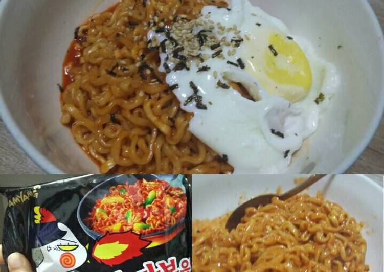 Resep Mie Goreng Pedas Korea (불닭볶음면/  buldakbokkemyeon) yang Enak