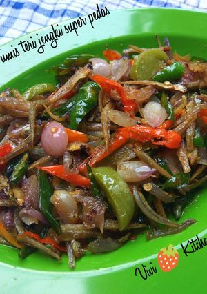Foto resep Tumis teri jengki super pedas