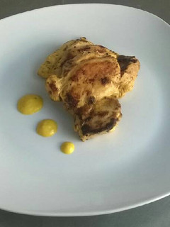 Una foto de Muslo de pollo a la mostaza