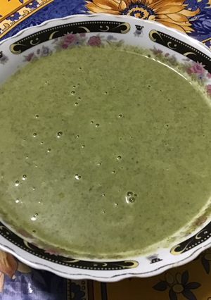 Une photo de Velouté de blettes et courgettes