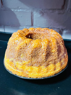 Una foto de Queque de naranja con chocolate