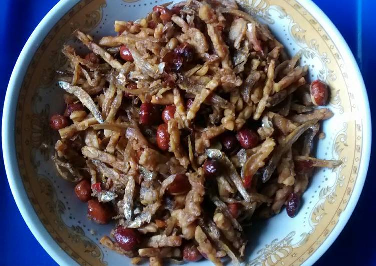 Resep Kering tempe teri dan kacang pedass | Cara Masak Kering tempe teri dan kacang pedass Yang Mudah Dan Praktis