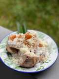 Talas Kukus Pandan Keju